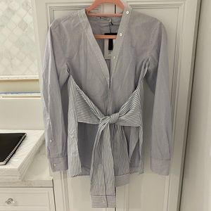 Alexander wang button down shirt with a twist.